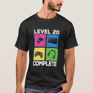 Camiseta Level 20 Complete Awesome 2002 Game 20Th Birthday