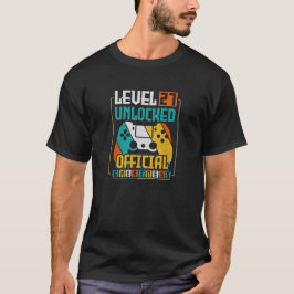 Camiseta Level 27 Unlocked 27th Birthday Gamer 27 Year Old
