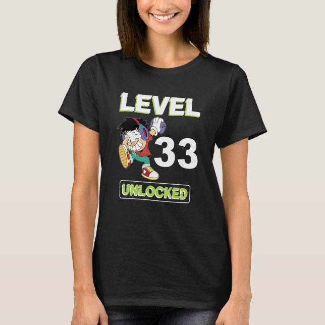 Camiseta Level 33 unlocked (Frente)