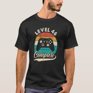 Camiseta Level 46 Complete 46th Wedding Anniversary For H