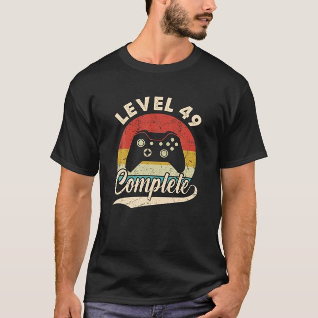 Camiseta Level 49 Complete - 49Th Wedding Aniversary For He (Frente)