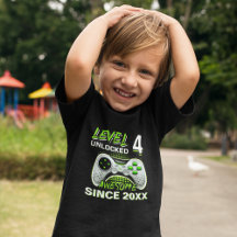 Level 4 Unlocked - Fun Birthday 4 Gamer 