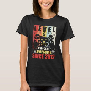 Camiseta Level 9 Unlocked Awesome 2012 Video Game 9th