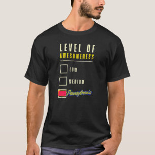 Camiseta Level Awesomness Pensilvânia