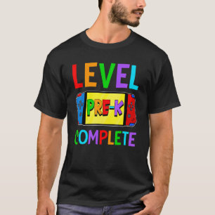 Camiseta Level Complete Pre K Video Gamer Boys Last Day Of