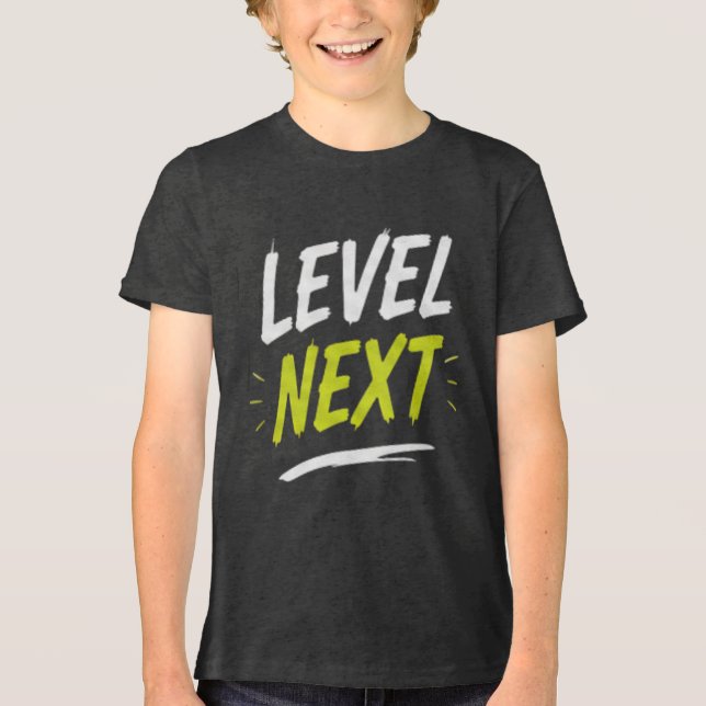 Camiseta Level Next Gaming para Crianças e Adolesc (Frente)