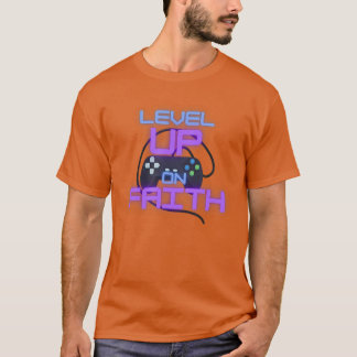 Camiseta Level Up Christian Faith Gaming gift
