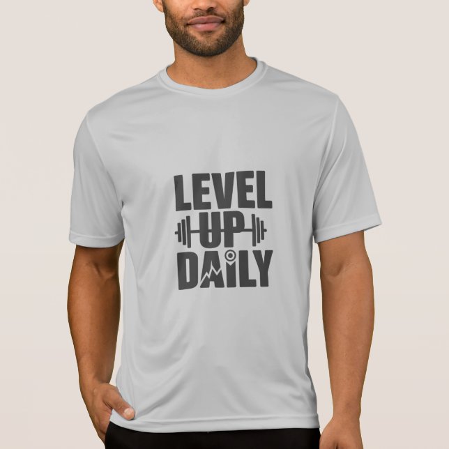 Camiseta LEVEL UP DAILY Design 06 (Frente)