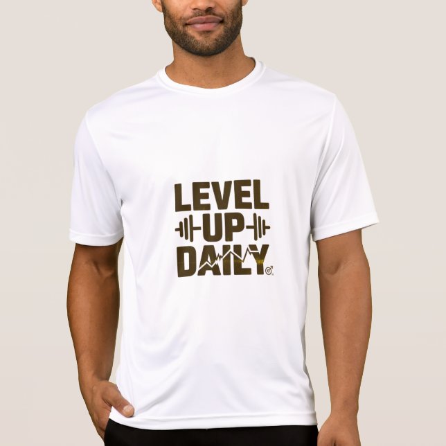 Camiseta LEVEL UP DAILY Design 08 T-Shirt (Frente)