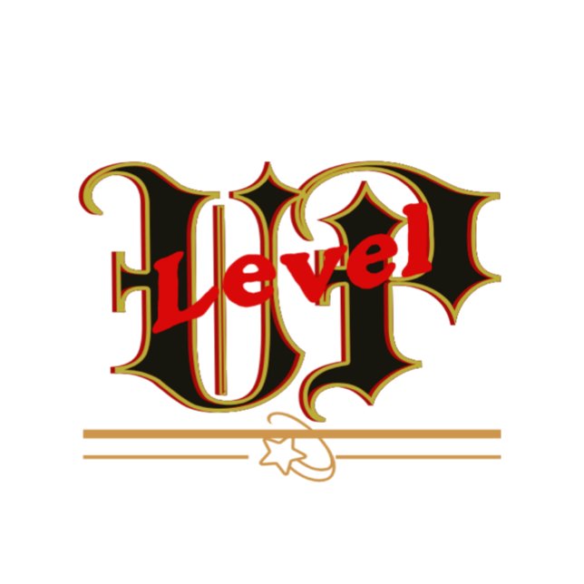 Camiseta Level Up Love – Gothic Typography Design (Criador carregado)