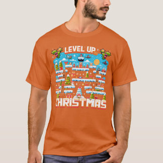 Camiseta Level Uphis Christmas Gamer Controller Holiday Gam