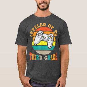 Camiseta Leveled Up To Third Grade, Cute 3rd Grade 