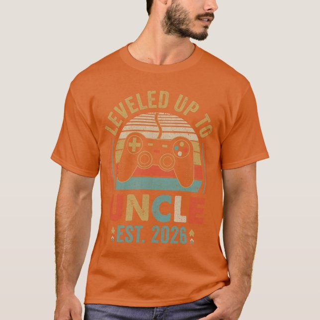 Camiseta Leveled Upo Uncle 2026 Video Game Promotedo Uncle  (Frente)