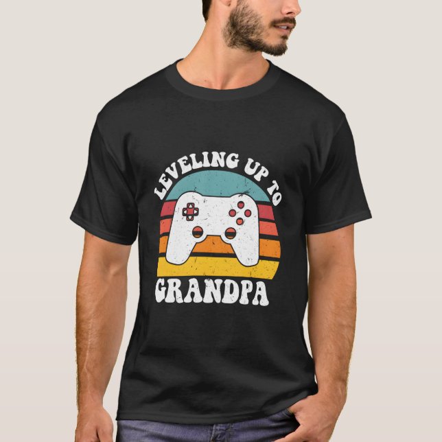 Camiseta Leveling Up To Grandpa Grandpa (Frente)