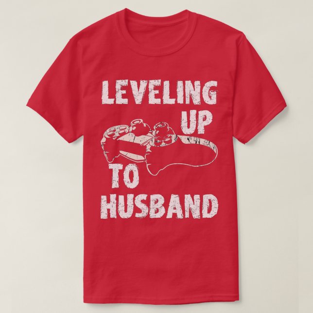 Camiseta Leveling Up To Husband  (13)  (Frente do Design)