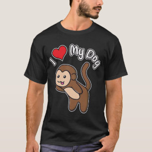 Camiseta Levemente Errado Eu Amo Meu Cachorro Cachorro Bo