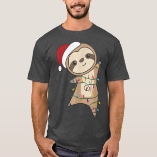 Camiseta Leves Animais de Natal Fadas Luzes Leves Christm