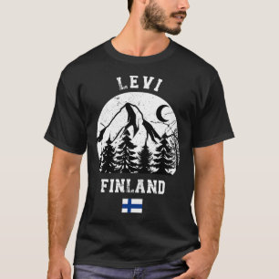 Camiseta Levi Lapland Ski Resort Finlândia Alpina Skiing Fi