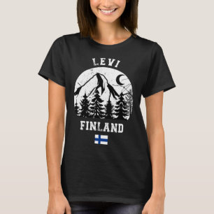 Camiseta Levi Lapland Ski Resort Finlândia Alpina Skiing Fi