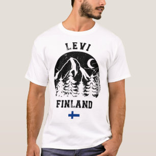 Camiseta Levi Lapland Ski Resort Finlândia Alpina Skiing Fi