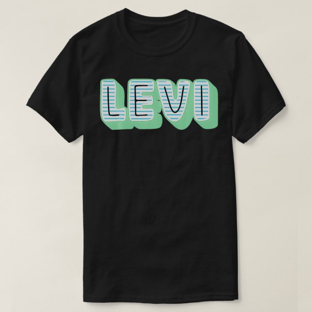 Camiseta Levi Name, Old School Design (Frente do Design)