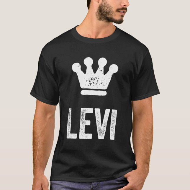 Camiseta Levi O Nome Da Coroa Do Rei Chamado Levi (Frente)