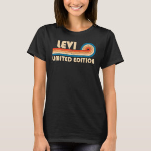 Camiseta LEVI Surname Retro Vintage 80s 90s Aniversário Reu
