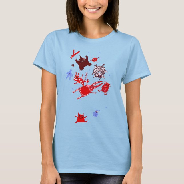 Camiseta levitação de monstros (Frente)