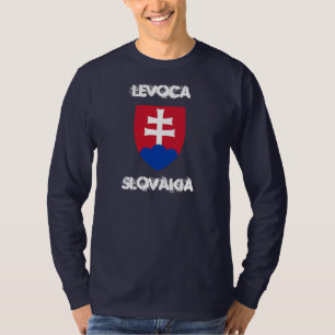 Camiseta Levoca, Eslováquia com casaco de armas