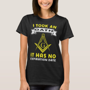 Camiseta Levou Um Juro Masônico Mestra Praça E Compass