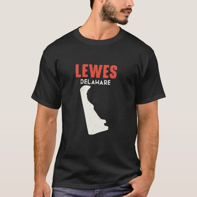 Camiseta Lewes Delaware EUA Estado América Viagem Delawarea (Frente)