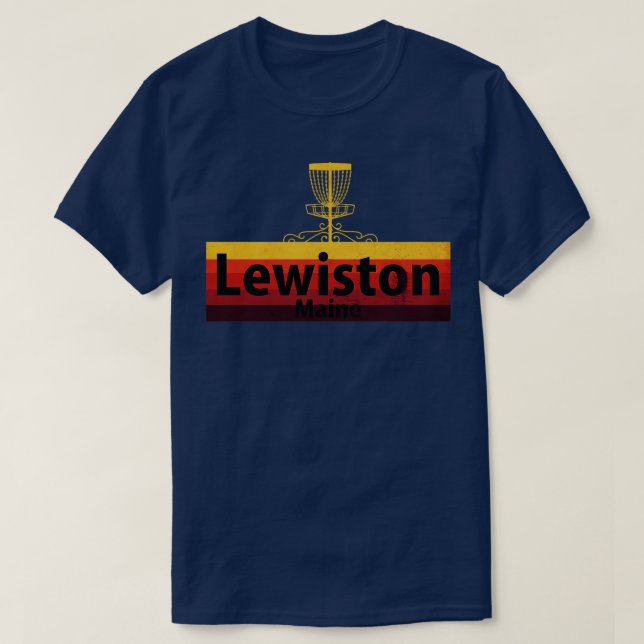 Camiseta Lewinston Disk Golf Maine (Frente do Design)