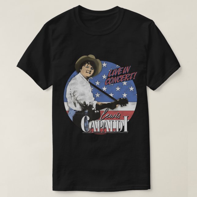Camiseta Lewis Capaldi â€"Américas Sweetheart Minneapolis (Frente do Design)