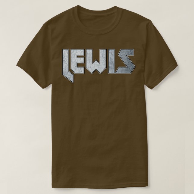 Camiseta Lewis de metal pesado (Frente do Design)