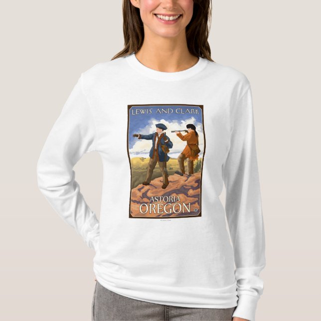 Camiseta Lewis e Clark - Astoria, Oregon (Frente)