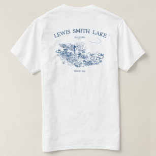 Camiseta Lewis Smith Lake Fish Sketch Tee