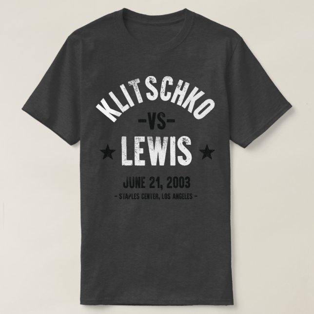 Camiseta Lewis vs Klitschko (Frente do Design)