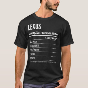 Camiseta Lexus Gift, Nutritional Facts Serving Size, Calori