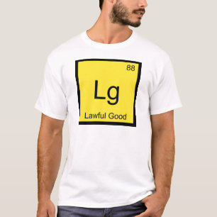 Camiseta Lg - Bom Químico Legal Símbolo do Elemento Engraça