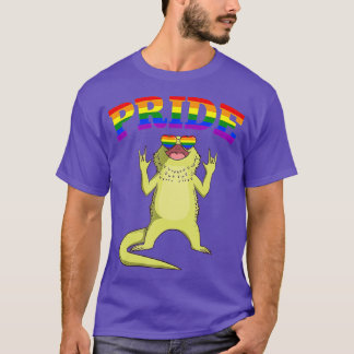Camiseta LGB Bearded Dragon Gay Pride Rainbow LGBQ Cute Gif