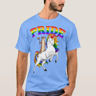 Camiseta LGB Sea Otter Unicorn Gay Pride Rainbow LGBQ Cute 