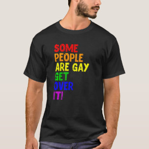 Camiseta Lgbb Lésbica Algumas Pessoas são Sup Arco-Íris Org