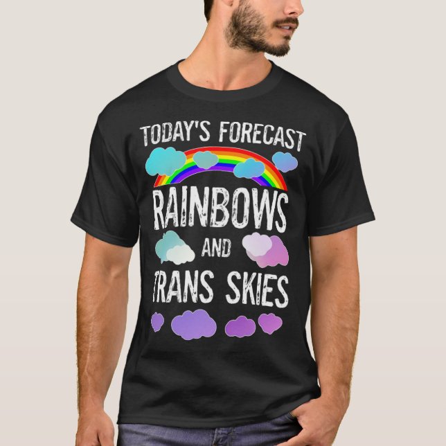Camiseta LGBGTQ Transgender Pride Monde Parade Rainbows Tra (Frente)