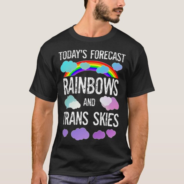Camiseta LGBGTQ Transgender Pride Month Parade Rainbows Tra (Frente)