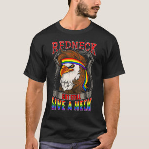 Camiseta LGBT Ally Redneck Country Southern LGBTQ Bald Eagl