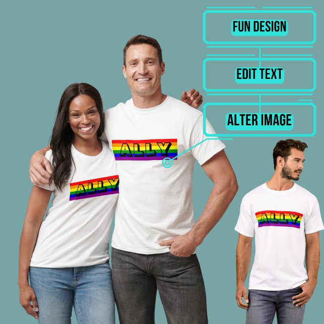 Camiseta LGBT Ally Womens (Please enjoy our LGBTQ+ ally products)