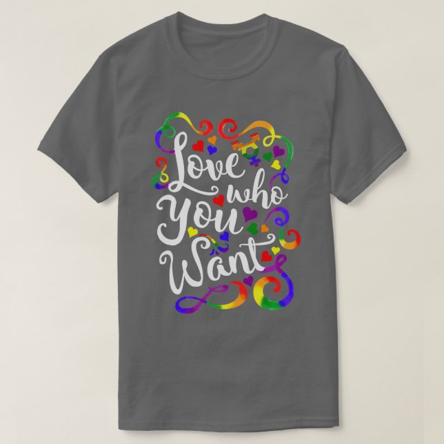 Camiseta LGBT Ama Quem Você Quer Orgulho GLBT (Frente do Design)