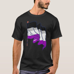 Camiseta Lgbt Asexualidade Sinalizador Ace Orgulho dos Dire