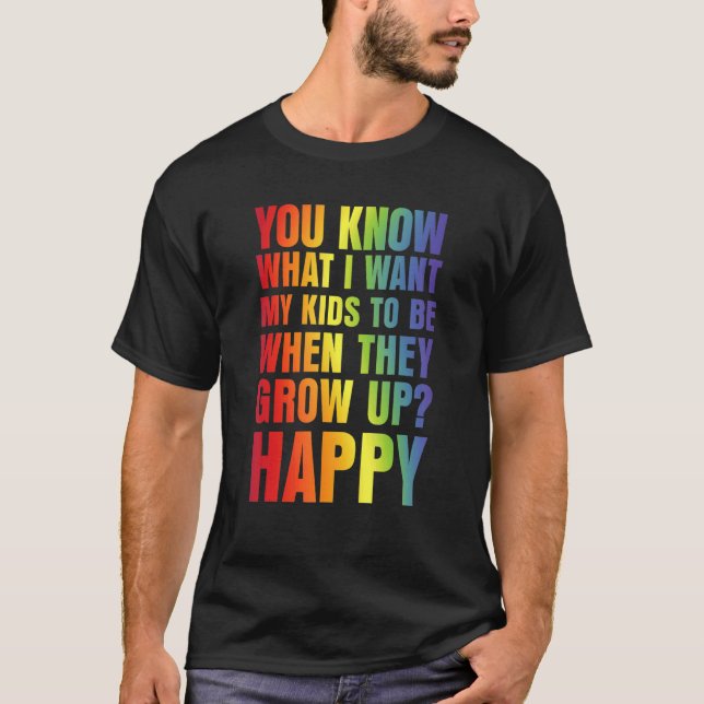 Camiseta LGBT Awareness Proud Parents Mom Dad Gay Pride Rai (Frente)