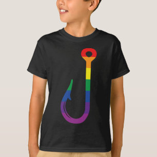 Camiseta Lgbt Bandeira Gancho de Pesca Gay Angler Queer Org
